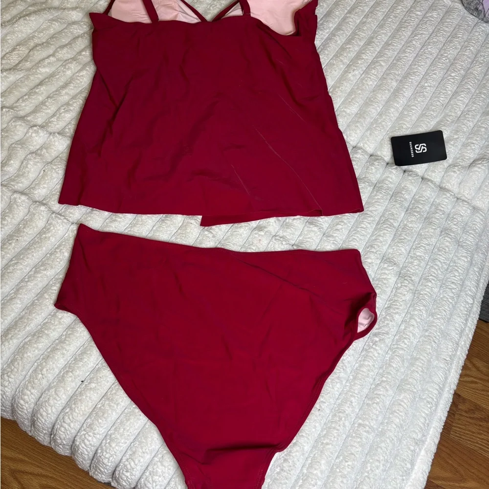 Chic Maroon Women's Swim Bikini
